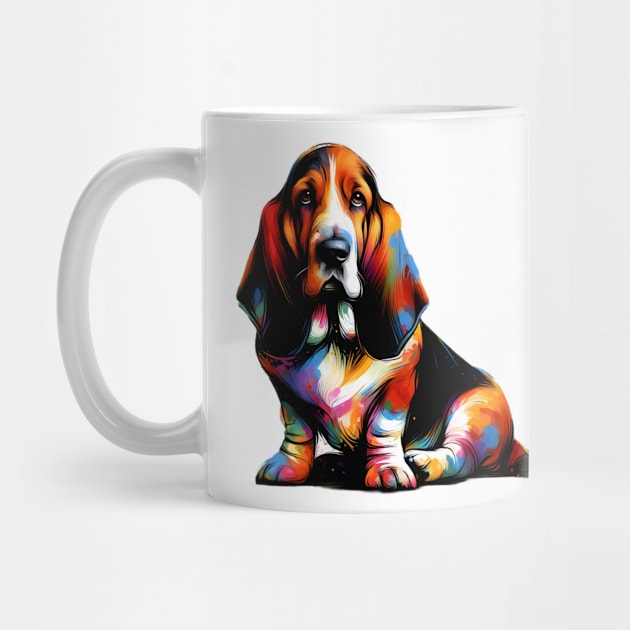 Vibrant Basset Fauve de Bretagne in Splash Art by ArtRUs